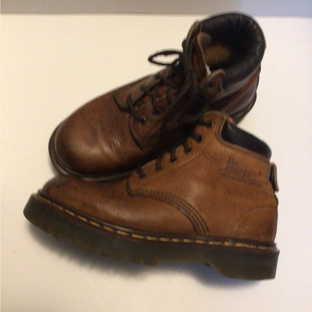 Dr Martens Brown Leather Lace Up Ankle Boots Mens Size 8